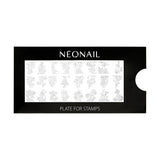 NÉONAIL Nagel Stempel Mit Schaber - Nägel Selber Machen - Nail Art Stämpel - Nageldesign Für Nagel Schablone - French Nails Stempel - Silikon Nagelstempel
