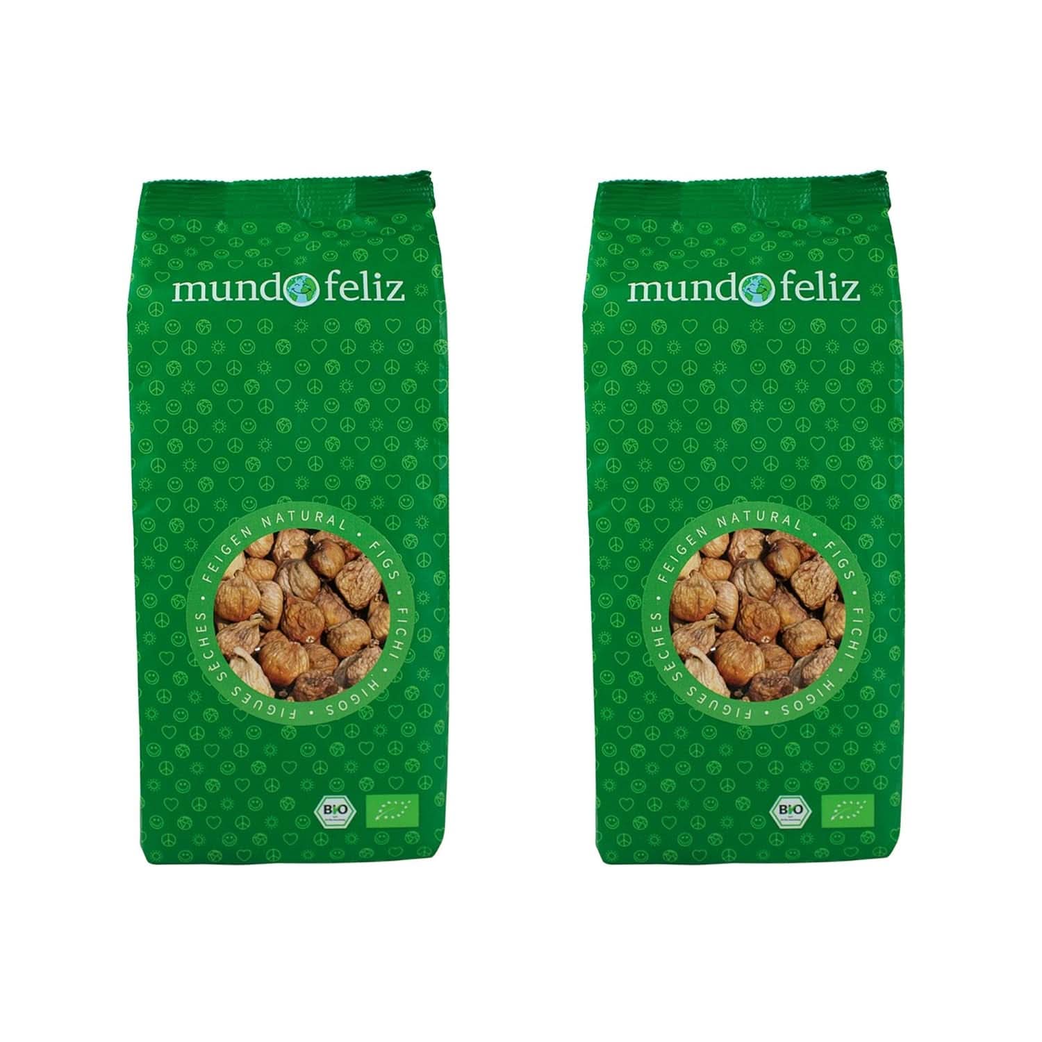 Mundo Feliz Torkade fikon från ekologisk odling, 2 x 500 gram Naty Shop torkade produkter