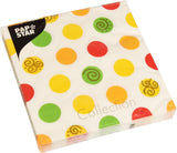 Papstar 11374 Tissues 1-kartong 10 X 20 stycken, 3 lager, 1/4-faldig, 33 X 33 cm "Balls"