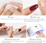 JMEOWIO Nagelfolie Glitter Gel Nagelfolie Självhäftande Nagelklistermärke UV-härdande Nageldekoration Design Tillbehör