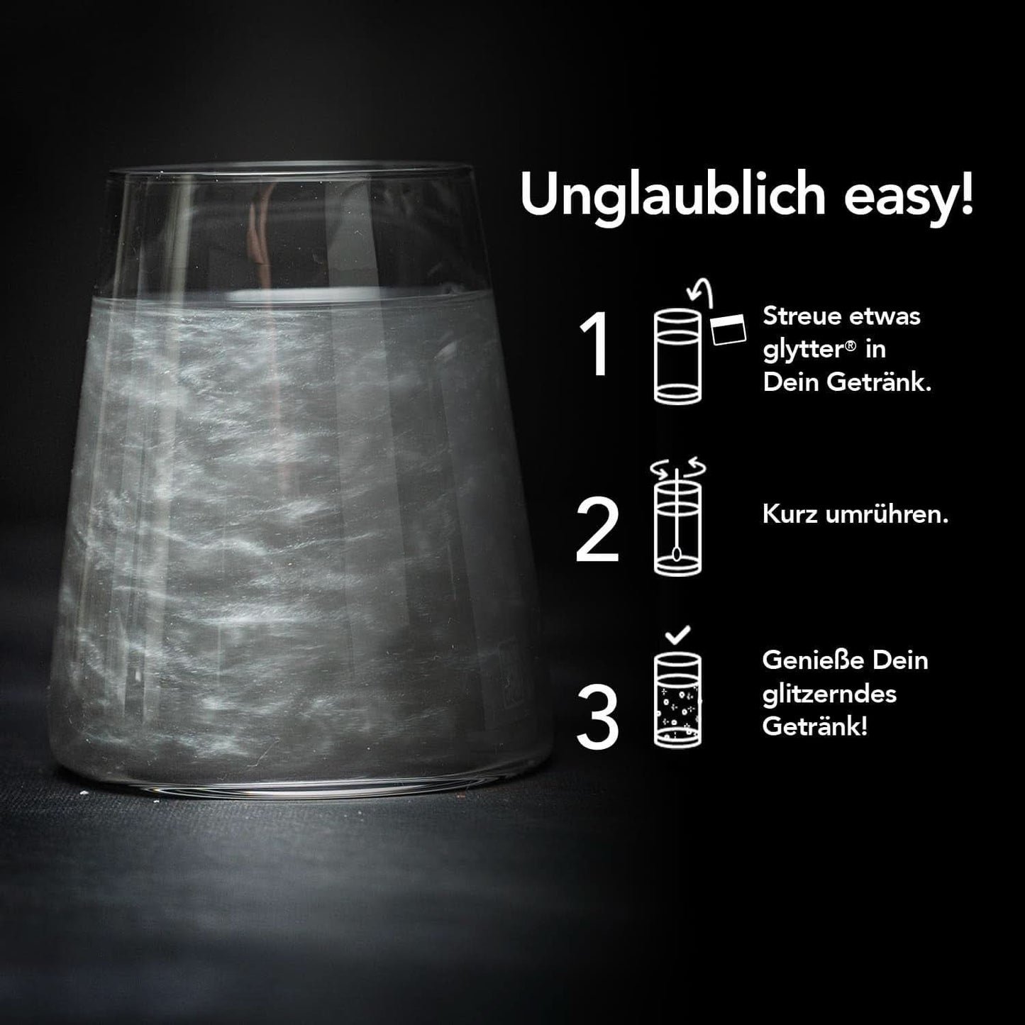 Glitter Glitter Powder For Drinks (Silver) - Ätbart glitter för drinkar, 10 gram Glitter Naty Shop