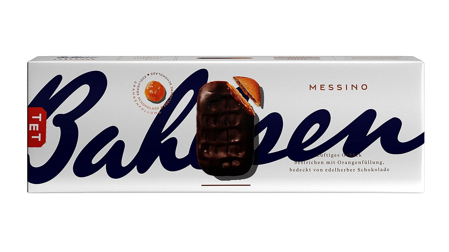 Bahlsen Messino Edelherb - Paket med 4 - Edelherb Choklad Apelsin fyllning fluffig deg (1 x 125g)