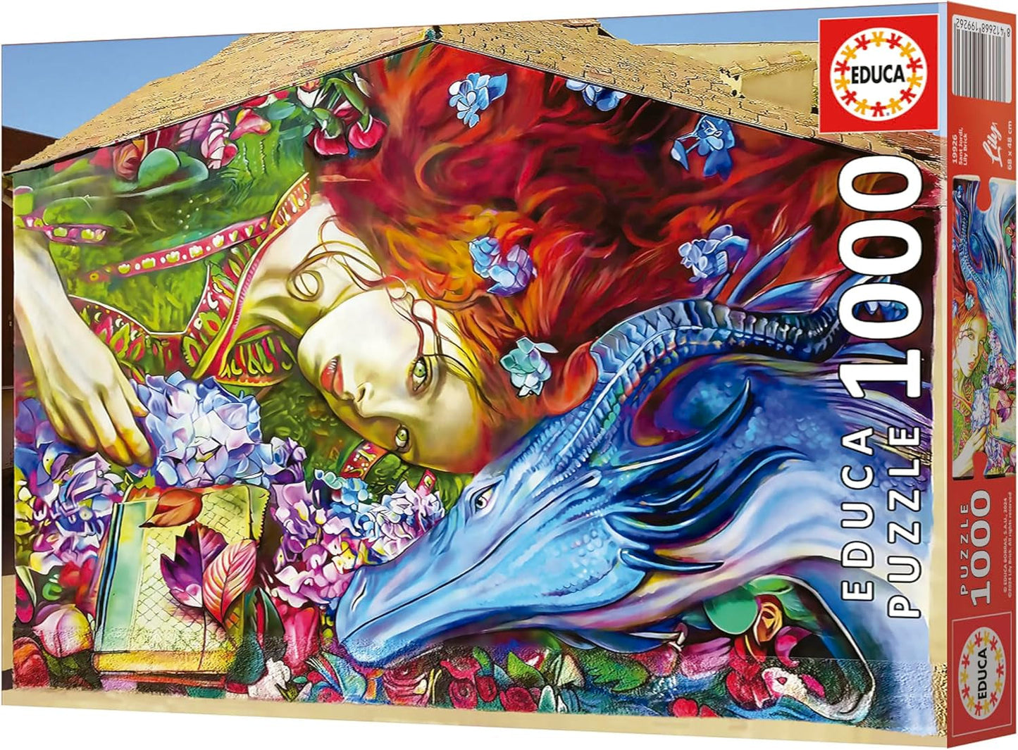 Educa - Pussel med 1000 bitar för vuxna | Sant Jordi, Lily Brick. Mått: 68 X 48 cm. Inkluderar Fixpuzzle pussellim. I 14 år (19926) Puzzle Naty Shop