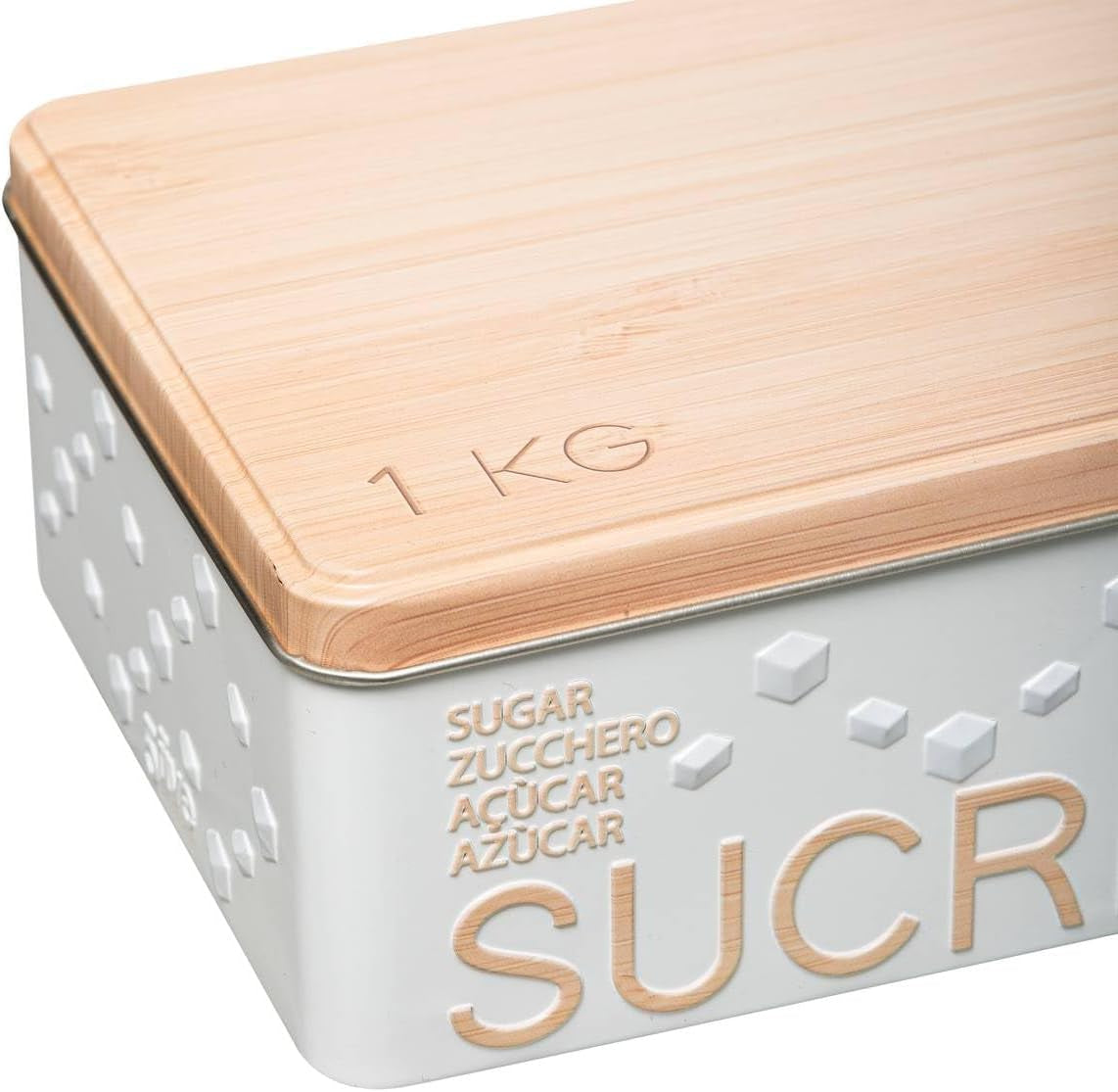 "scandinave nature" vit kub-typ metall askkopp - 5 fem helt enkelt smart