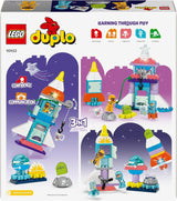 LEGO DUPLO 3-i-1 rymdfärja Massor av äventyrsrymdset Raketleksak för barn Byggnadsvetenskapsleksak Tidig utvecklingsmotorik Present för 3-åringar 10422 Byggset Beuche den LEGO-Store