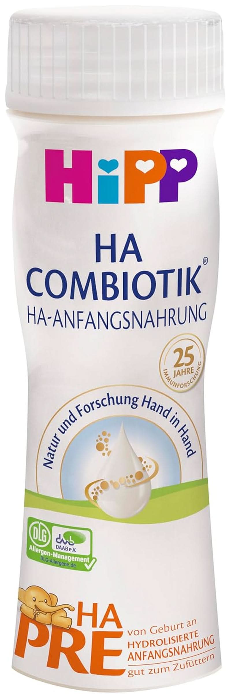Hipp Pre HA Combiotik 200 ml, förpackning om 6 (6 x 200 ml) Naty Shop Standardtitel