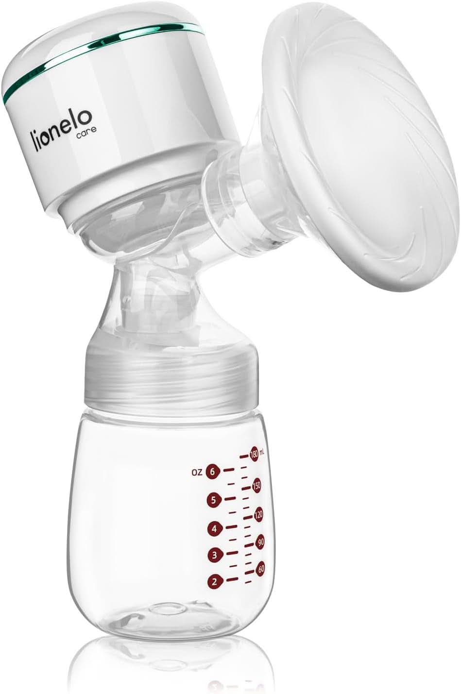 LIONELO Elektrisk bröstmjölkspump LIONELO Fidi plus 180 ml, energibesparande bärbar pump, 9 massagenivåer, drifttid 150 min Tillbehör Mat och amning Bebe Naty Shop