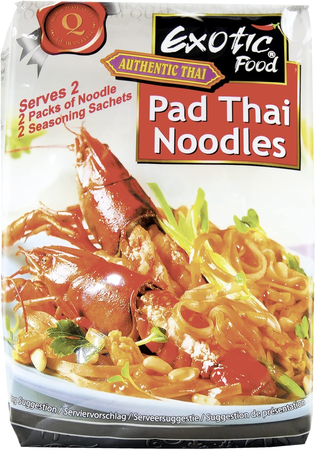 Wok risnudlar (Pad Thai), förpackning om 2 (2 förpackningar x 300 g)
