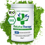 Matchaterapi 30+ | Ekologiskt Matcha-tepulver | 60 g | Med ett verifierat innehåll på minst 30 mg/g katekin EGCG | Stödjer immunförsvaret och energinivåer | Ceremoniell kvalitet | Grönt te från Japan