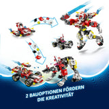 LEGO Dreamzzz Coopers Tiger Mech och Zero'S Hot Rod Car, leksaksbil för barn, present till 9 år gamla pojkar och flickor, 2-i-1 lekset med mek och minifigurer 71497 Byggset Besuche den LEGO-Store