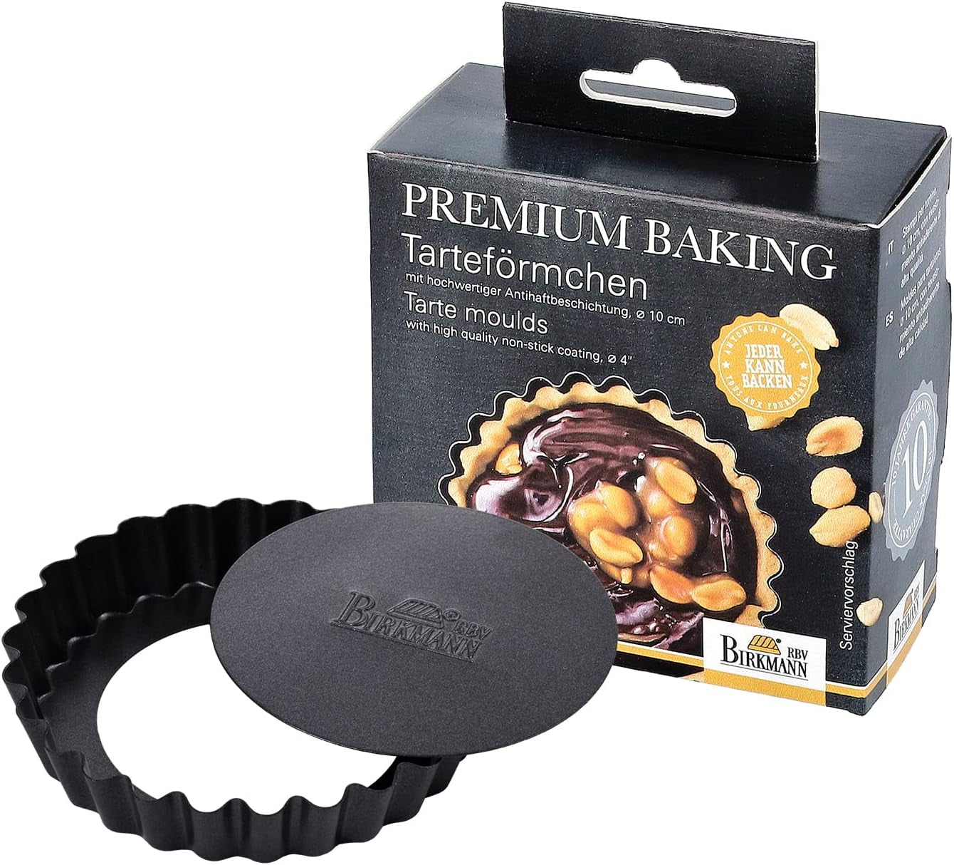 RBV Birkmann Premium Bakning, tårtform, Ø 10 cm, 6 delar, med avtagbar botten Formar och bakplåtar Naty Shop