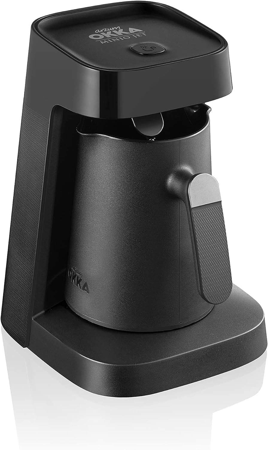 Turkisk kaffebryggare Arzum Okka MINIO JET, 400 W, kapacitet 5 koppar, översvämningsskydd, akustiskt varningssystem, turkisk kaffebryggare, krom