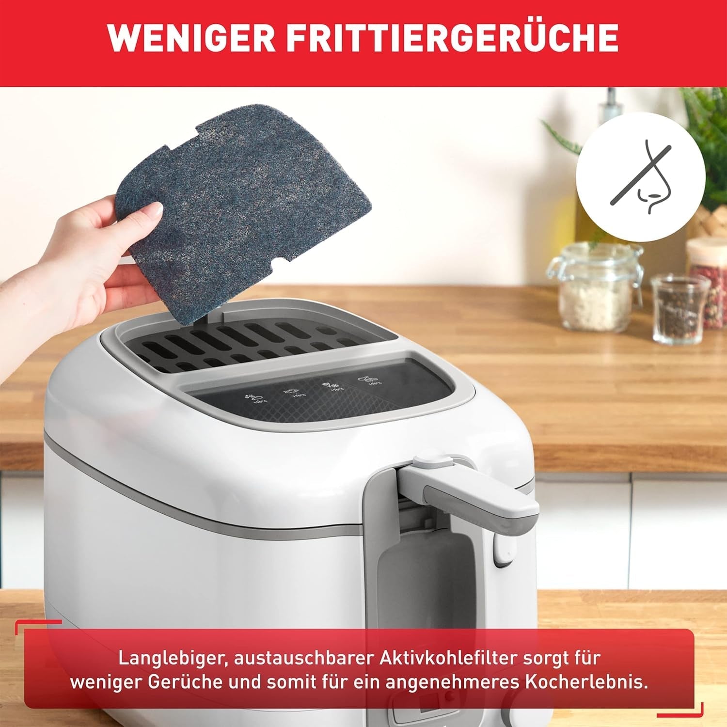 Tefal Super Uno Access fritös, kapacitet 2,2 L, diskmaskinsäkra delar, luktfilter Vitvaror Naty Shop