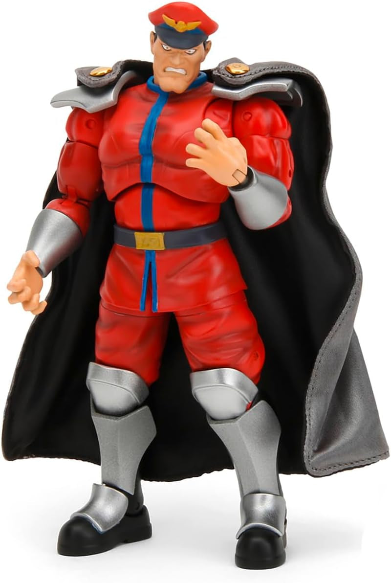 Jada Toys Street Fighter Figure Guile (15 Cm) - Street Fighter 2: The Final Challengers Collectible Movable Action Figure med alternativt huvud, händer och tillbehör, ålder 13+ Actionfigurer Naty Shop M. Bison