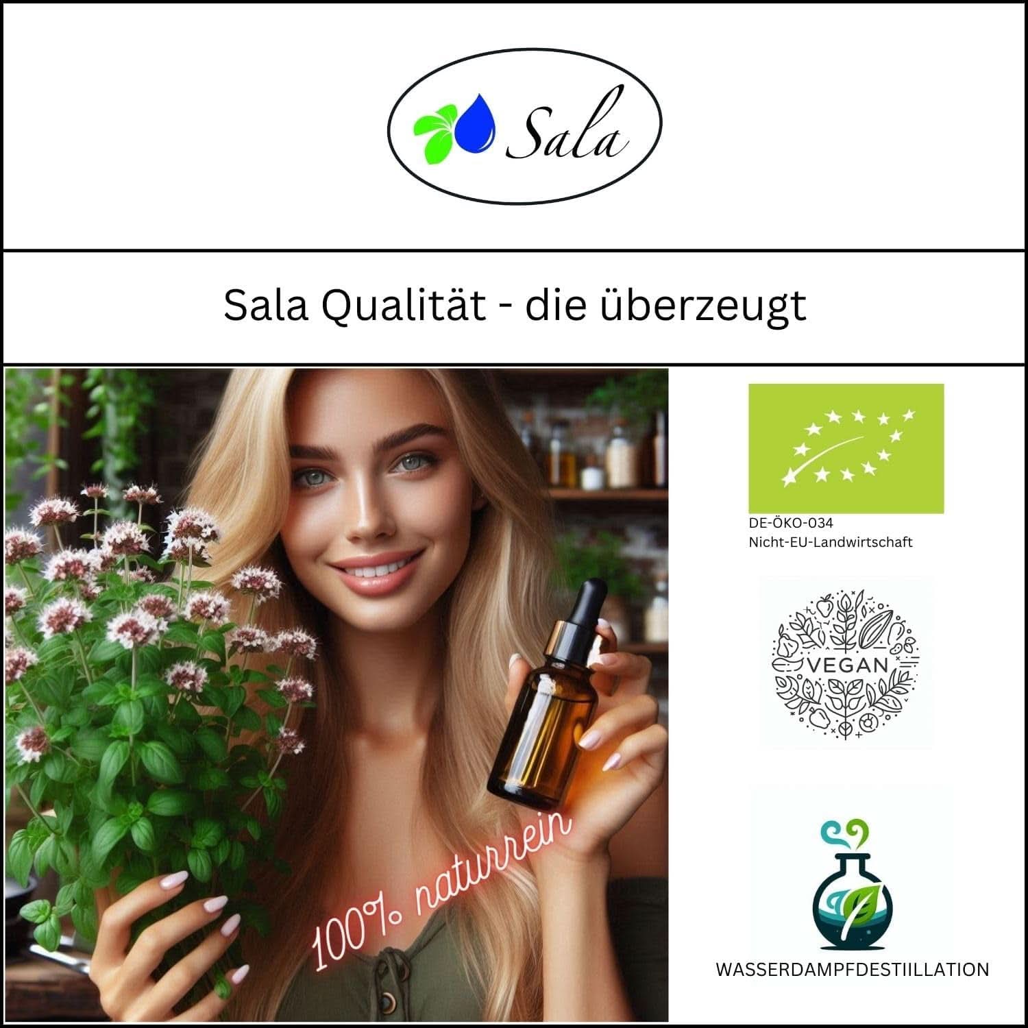 Oregano Oil Arom Essential Oregano Oil BIO - För konsumtion - 100% naturlig 30 ml Arome Naty Shop