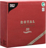 Papstar 11608 50 servetter "Royal Collection" 1/4-faldig 40 X 40 cm, Bordeaux