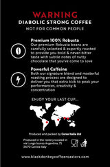 DJÄVELSTEK | Kaffebönor 1KG | Extremt starkt kaffe | Kaffe med hög koffeinhalt | Premium robusta från