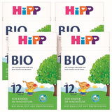 HiPP ekologisk tillväxtmjölk (4 x 600 g) efter 12 månader med kalcium, järn, vitamin C och D för växande småbarn, bästa ekologiska kvalitet