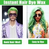 Grönt tillfälligt hårvax, galet grönt tillfälligt hårspray, tvättbar semipermanent lera, engångshårfärg, instant styling hårpasta lera, naturlig hårfärg för fester, aktiviteter och Halloween Naty Shop hårfärgning