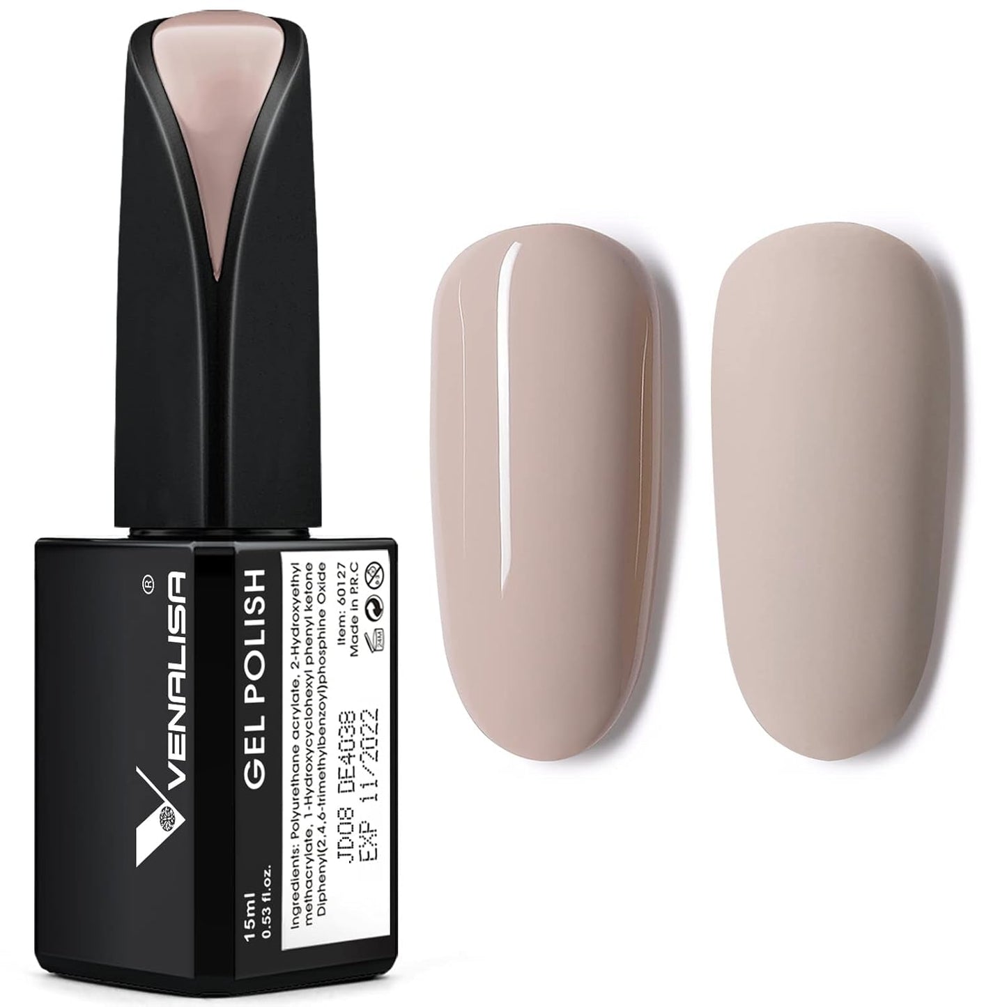 VENALISA Coral Orange UV Nagellack 15ml Gel Nagellack För UV Nagellampa Transparent Coral Orange Gel Nagellack Modeller För DIY Nageldesign