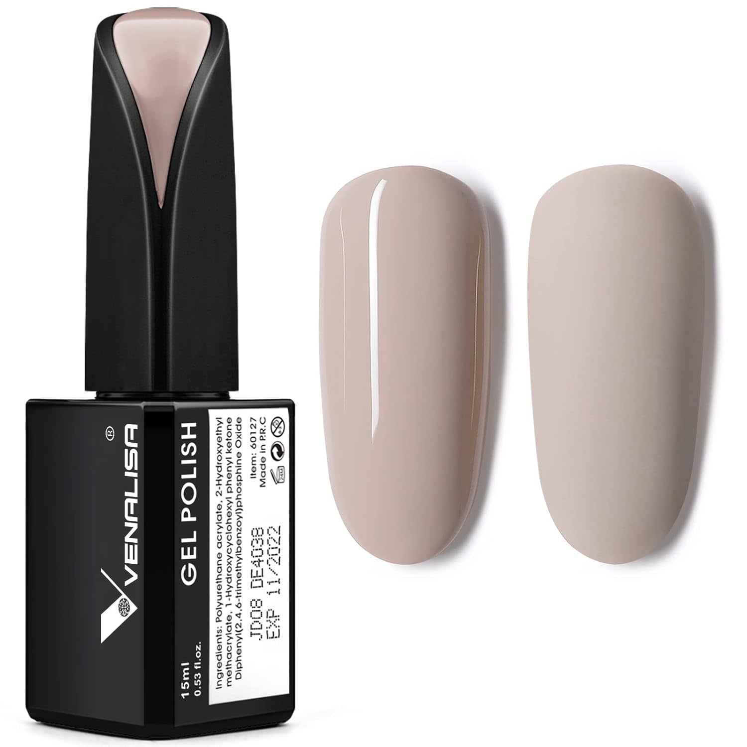 VENALISA Coral Orange UV Nagellack 15ml Gel Nagellack För UV Nagellampa Transparent Coral Orange Gel Nagellack Modeller För DIY Nageldesign