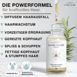 Hairlexier Hair Growth Remedy for Women - Rosmarin Hårolja, Ricinolja Hårolja, Lavendelolja, Naturligt hårserum mot diffust håravfall, Stödjer hårväxt, Vegansk & Ekologisk + Arbetsbok Hårvård Naty Shop