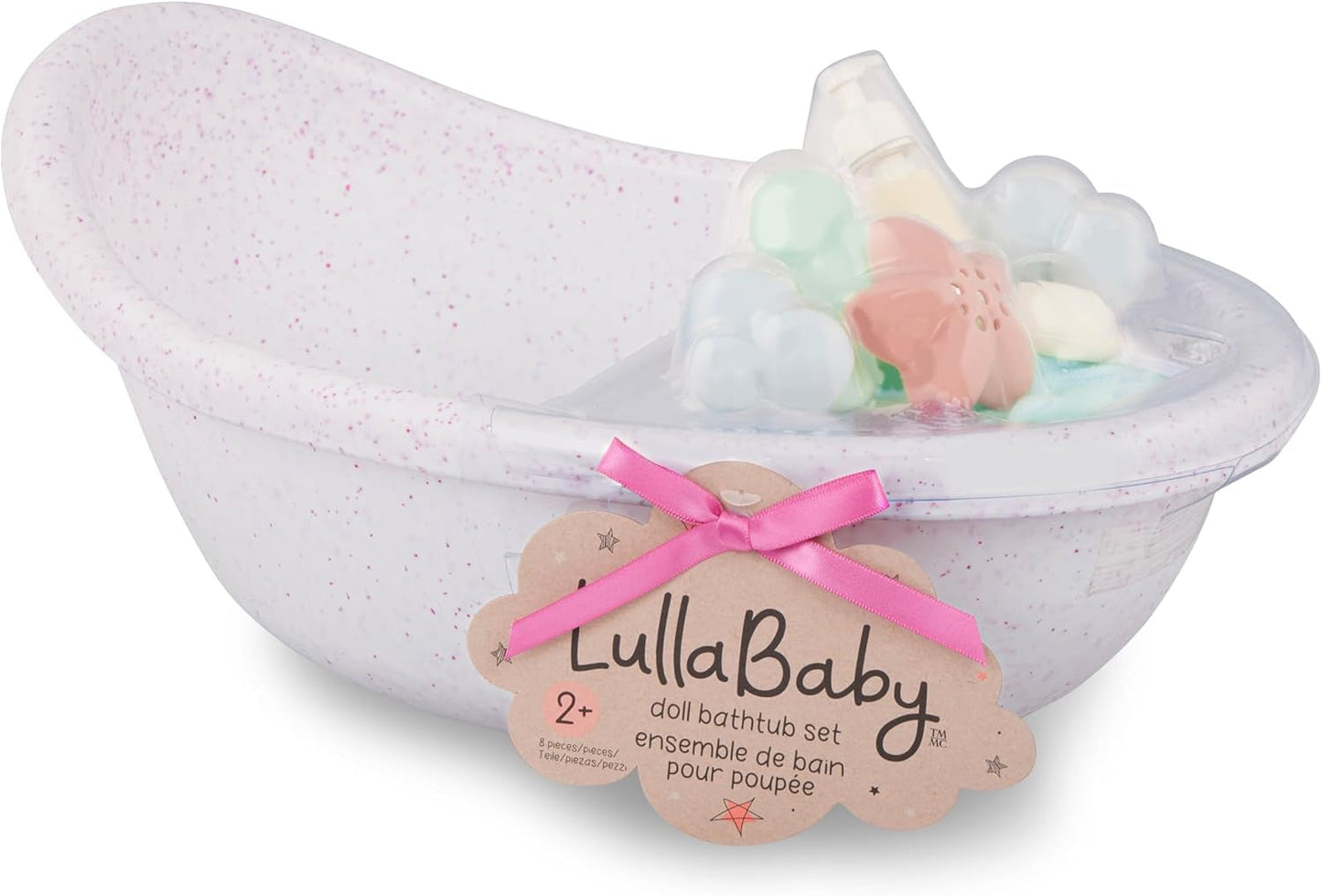 LullaBy – Dockbadkar – Badkarset – Badleksak – Docktillbehör – Realistisk vattenlek – Barn 2+