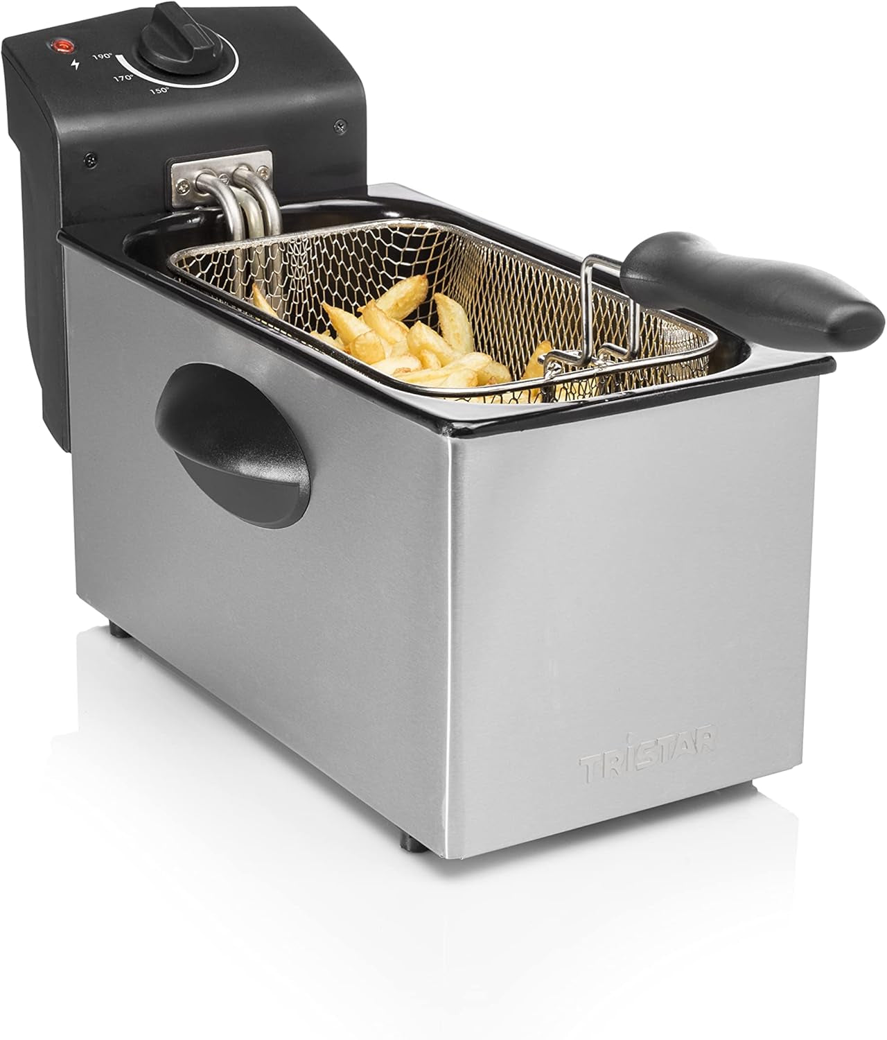 Tristar oljefritös FR-6935, 2000 watt, 3 liter, termostat, kall zon, 3-4 personer, metall Vitvaror Naty Shop Standardtitel