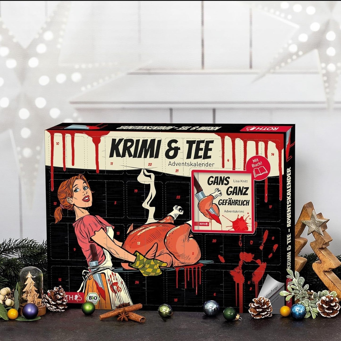 ROTH adventskalender med ekologiska teer och poliser