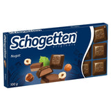 Schogetten Nougat chokladkaka 100g, individuellt portionerad. En fröjd. Bit för bit.
