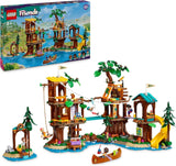 LEGO Friends Tree House på äventyrsläger, lekset för flickor och pojkar från 8 år med 5 figurer och 5 djur, presentidé för kreativa spel, sportleksaker, dockskåp 42631 Byggset Besuche den LEGO-Store Standardtitel