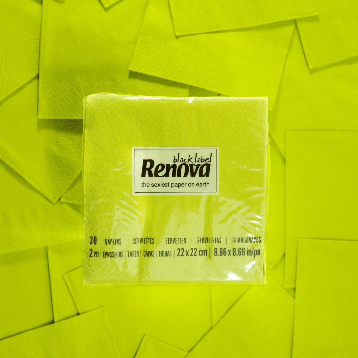 Renova Cocktail Green Paper Servetter - 30 servetter