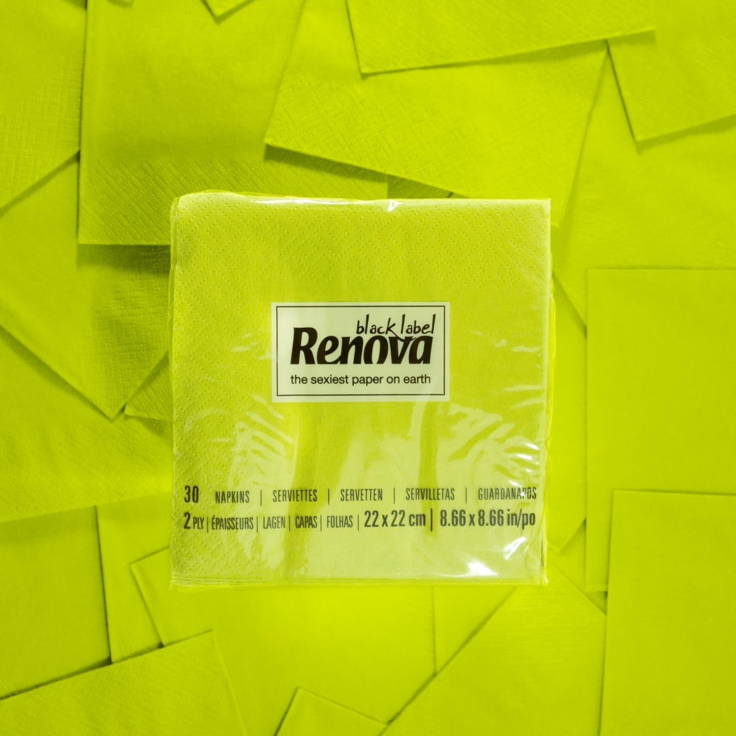 Renova Cocktail Green Paper Servetter - 30 servetter