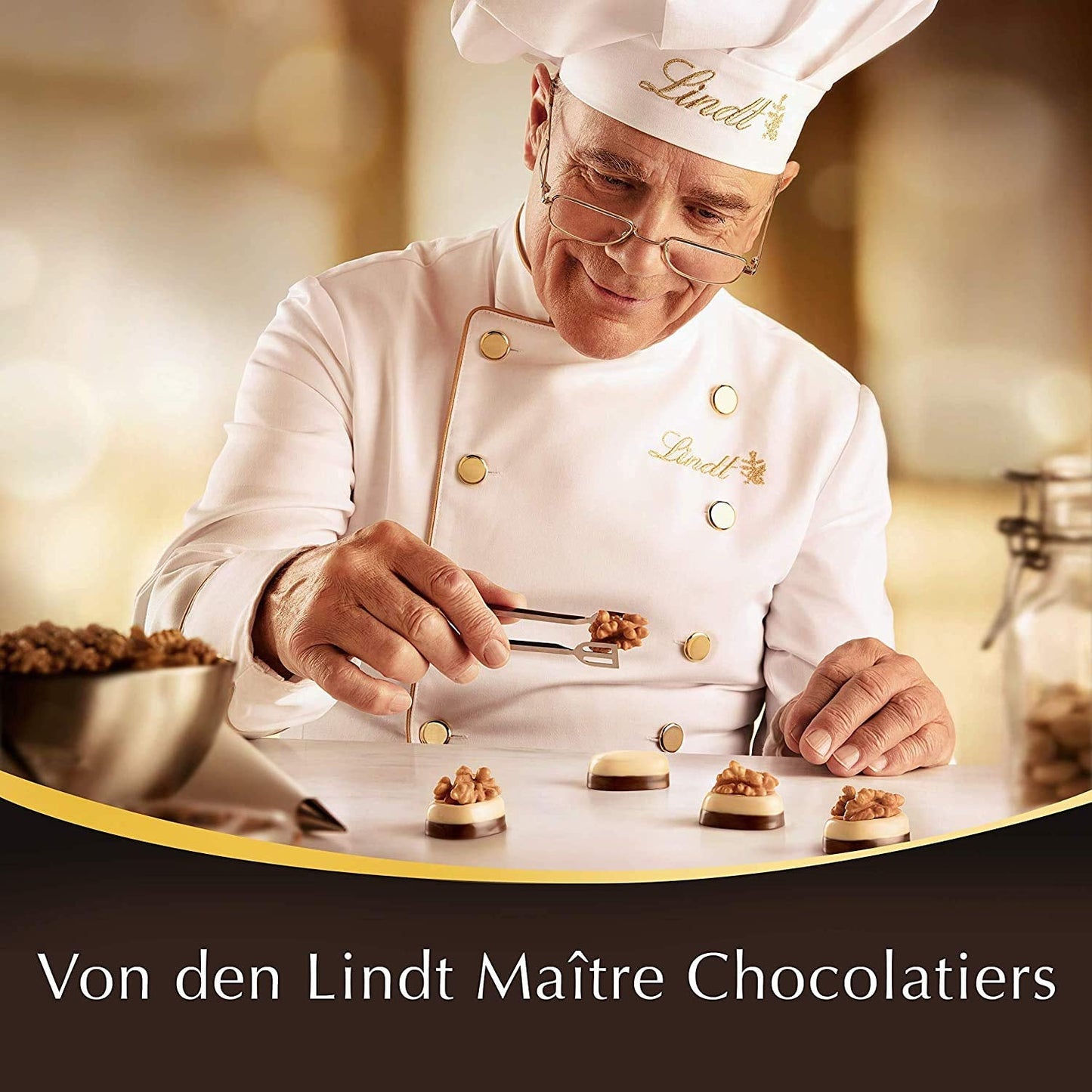 Presentförpackning LINDOR Extra Black 70% Cacao, Presentchoklad, ca. 15 LINDOR tryffel, 186 g (förpackning med 2)
