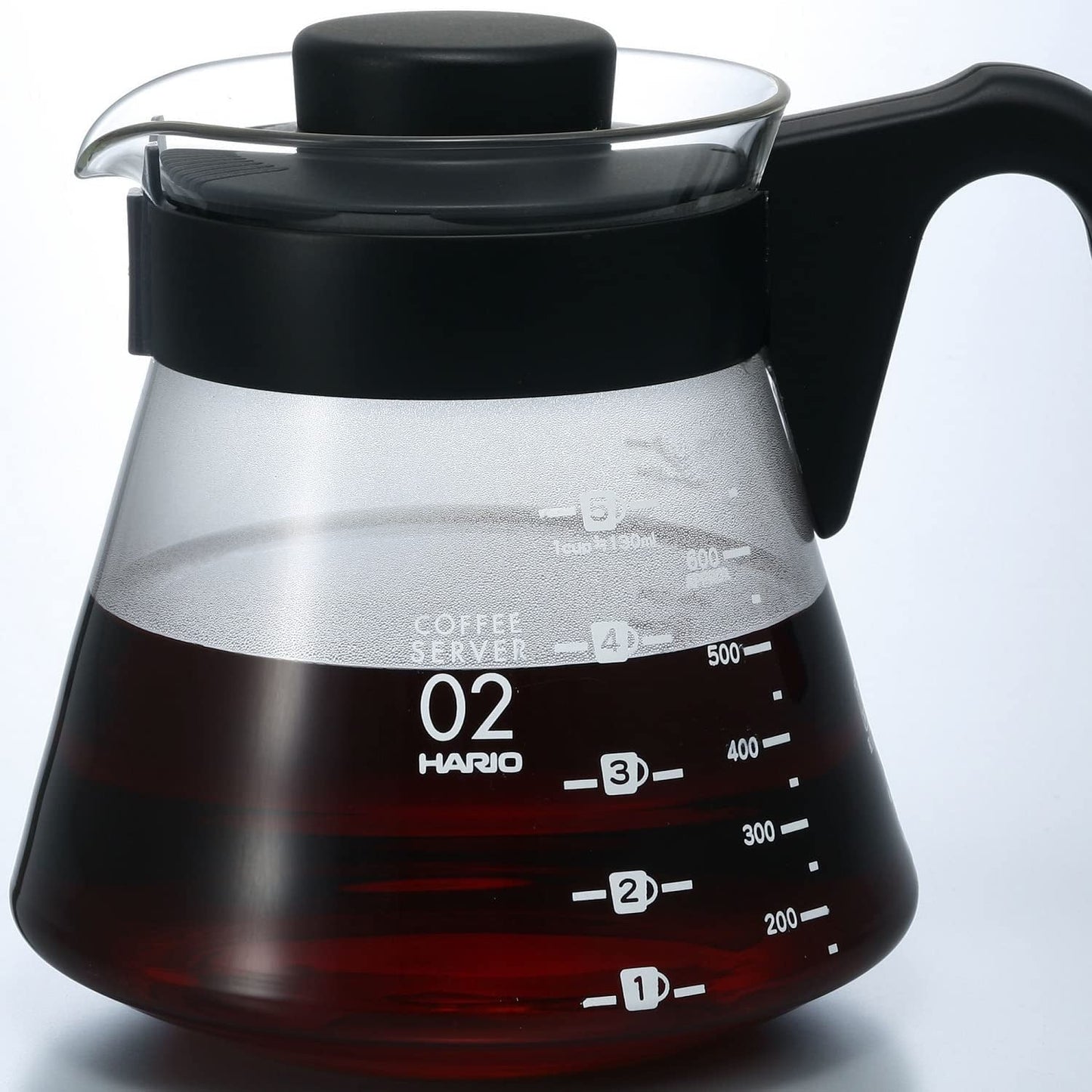 4977642019126 Karaff för servering av kaffe V60 700 ml VCS-02B, glas, färglös, 17,3 x 14,1 x 13 cm