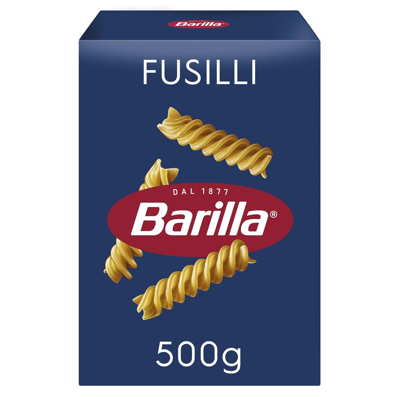 Barilla Pasta Classic Fusilli nr 98 från högkvalitativt durumvete, alltid al dente, Chili, Spaghetti, Fusilli, Penne, Italiensk, 500g