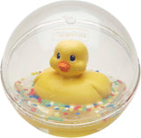 Fisher-Price WaterMates Ducky Ball, rolig anka i konfettiboll, babyleksak, lekboll, badleksak, från 3 månader, 75676 Babyleksaker Naty Shop