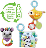 VTech Baby - Baby's Animal Friends presentset - Leksaksset med tygbok, Singing Bird och Zebra Rattle - För 0-24 månader Baby Toys Naty Shop
