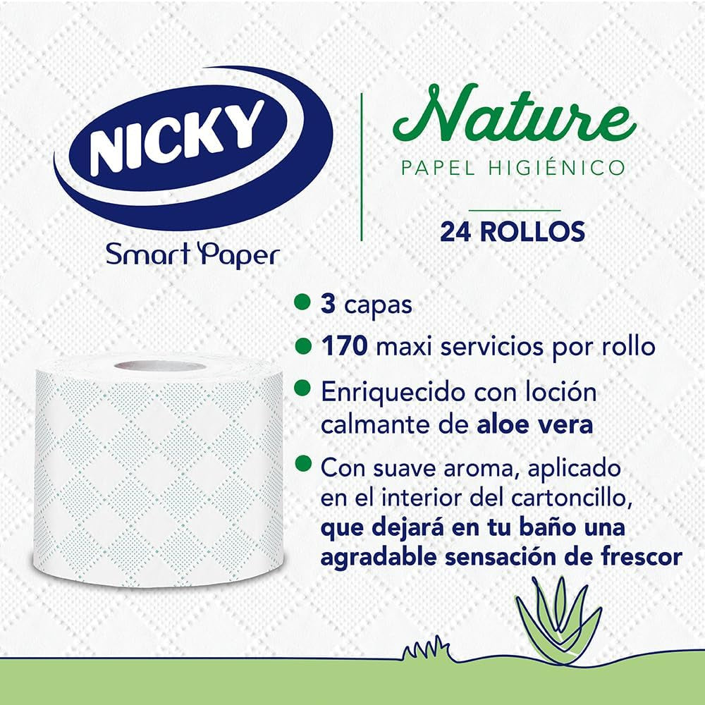 Naturtoalettpapper, 12 rullar, 3 lager