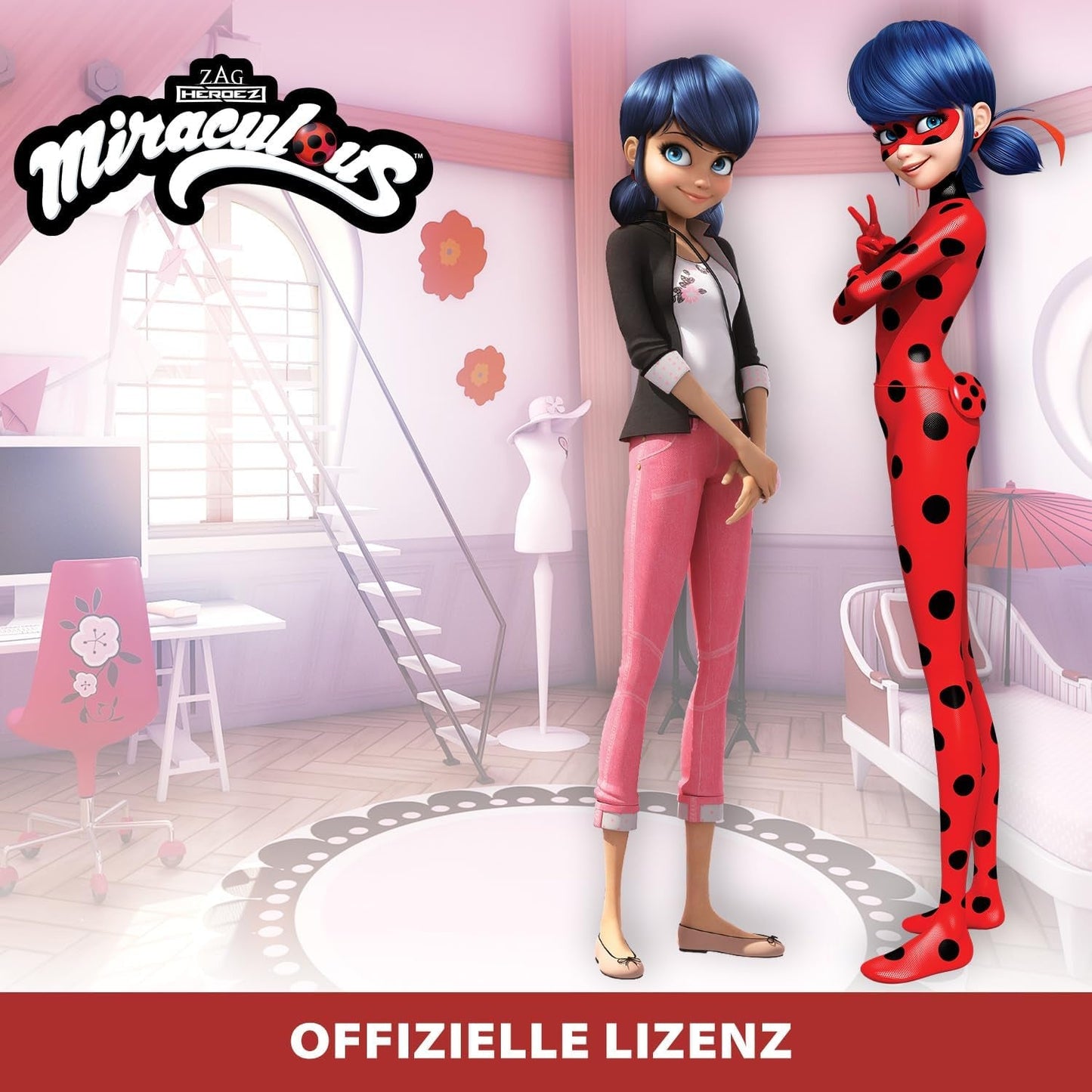 Bandai - Miraculous Ladybug - Dress up docka 26 cm med två outfits - Ladybug - P50355 Dolls Naty Shop