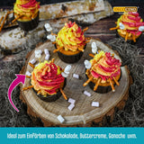 DECOCINO Gul fettlöslig färgpasta - 15 g - Oljebaserad matfärg, idealisk för färgning av choklad, smörkräm, fondant eller kakdeg