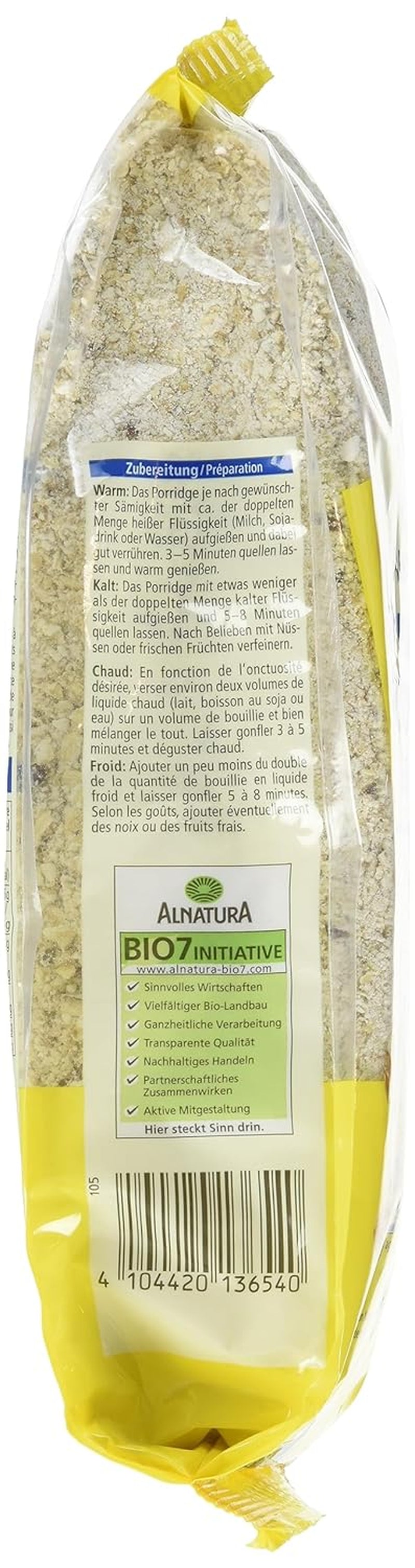 Ekologisk havregryn och dinkelgröt botten, 500g (förpackning 3)