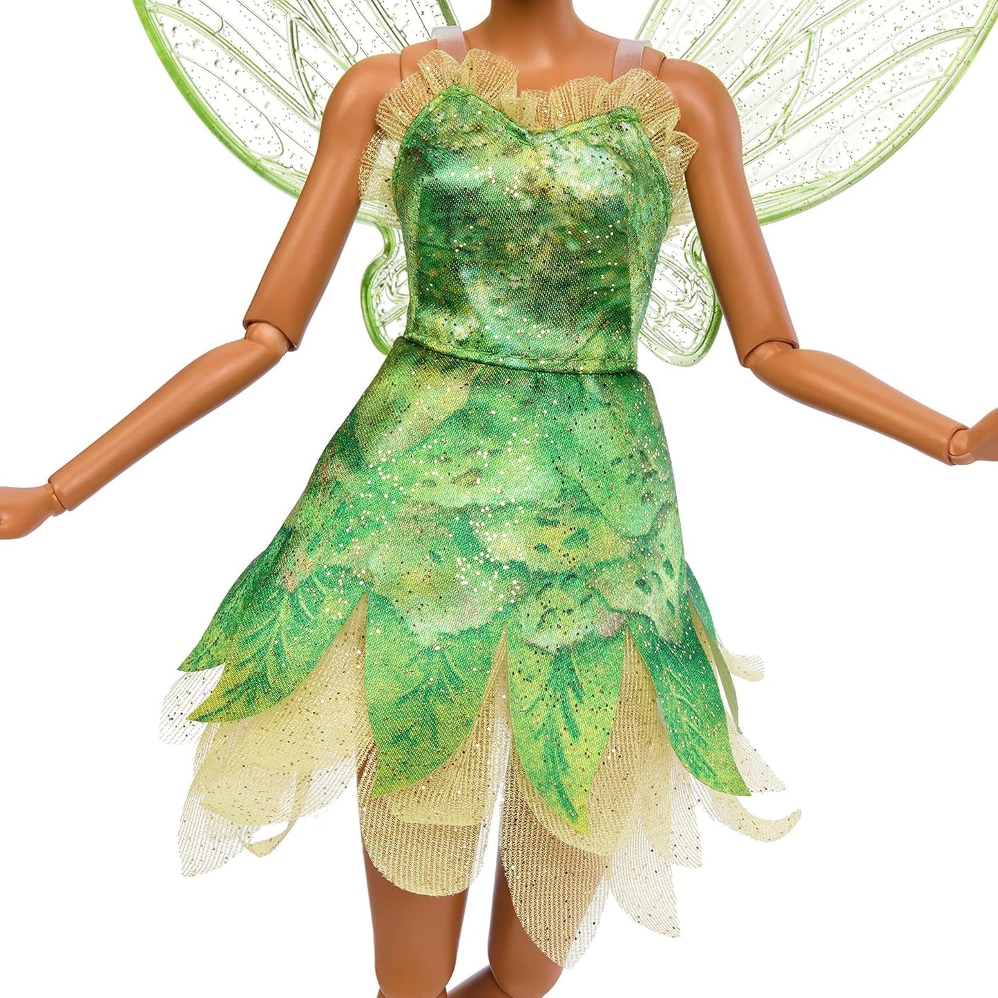 Disney Peter Pan och Wendy Tinker Bell Docka med rörliga vingar och grön klänning Filminspirerad present för barn att återskapa scener eller egna äventyr HNY37