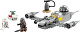 LEGO Star Wars 75410 Mandos och Grogus N-1 Starfighter-leksak med minifigurer Mandalorian, Grogu och R5-D4, inklusive byggbar kolonn, rymdskeppsstartset för pojkar och flickor från 4 år Byggset Beuche den LEGO-Store