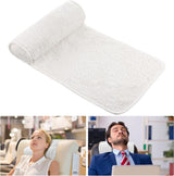 Chaise Lounge Nackkudde Huvudkudde Plysch Justerbar Kudde Nackrulle Halkfri fleece soffa Nackhuvudstödskudde för resor Hemma Chaise Lounge Soffa Fåtölj (svart)