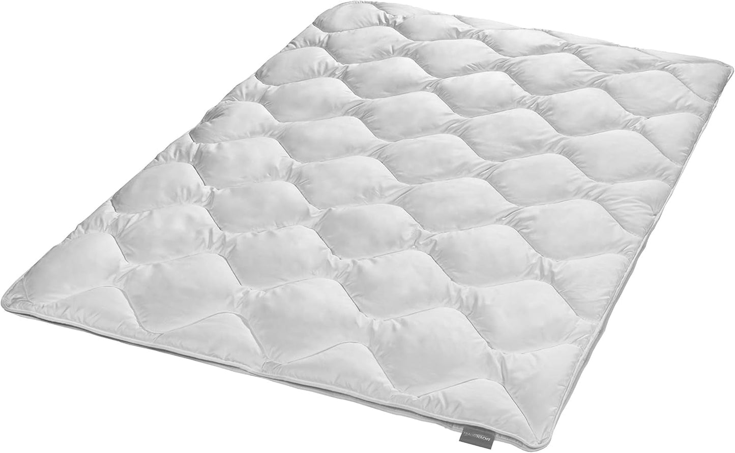 Traumnacht Comfy Cotton Mono Quilt All Seasons, Ideal Transitional Quilt med bomullsblandningsöverdrag, 135 X 200 cm, Tvättbar, Oeko-Tex Certified, Tillverkad enligt tysk kvalitet Standard Quilts and Quilts Naty Shop