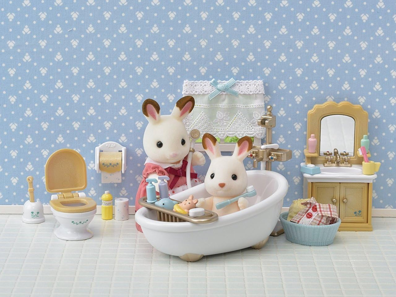 Sylvanian Families 5286 Rustikt badrum - Dockhusmöbler