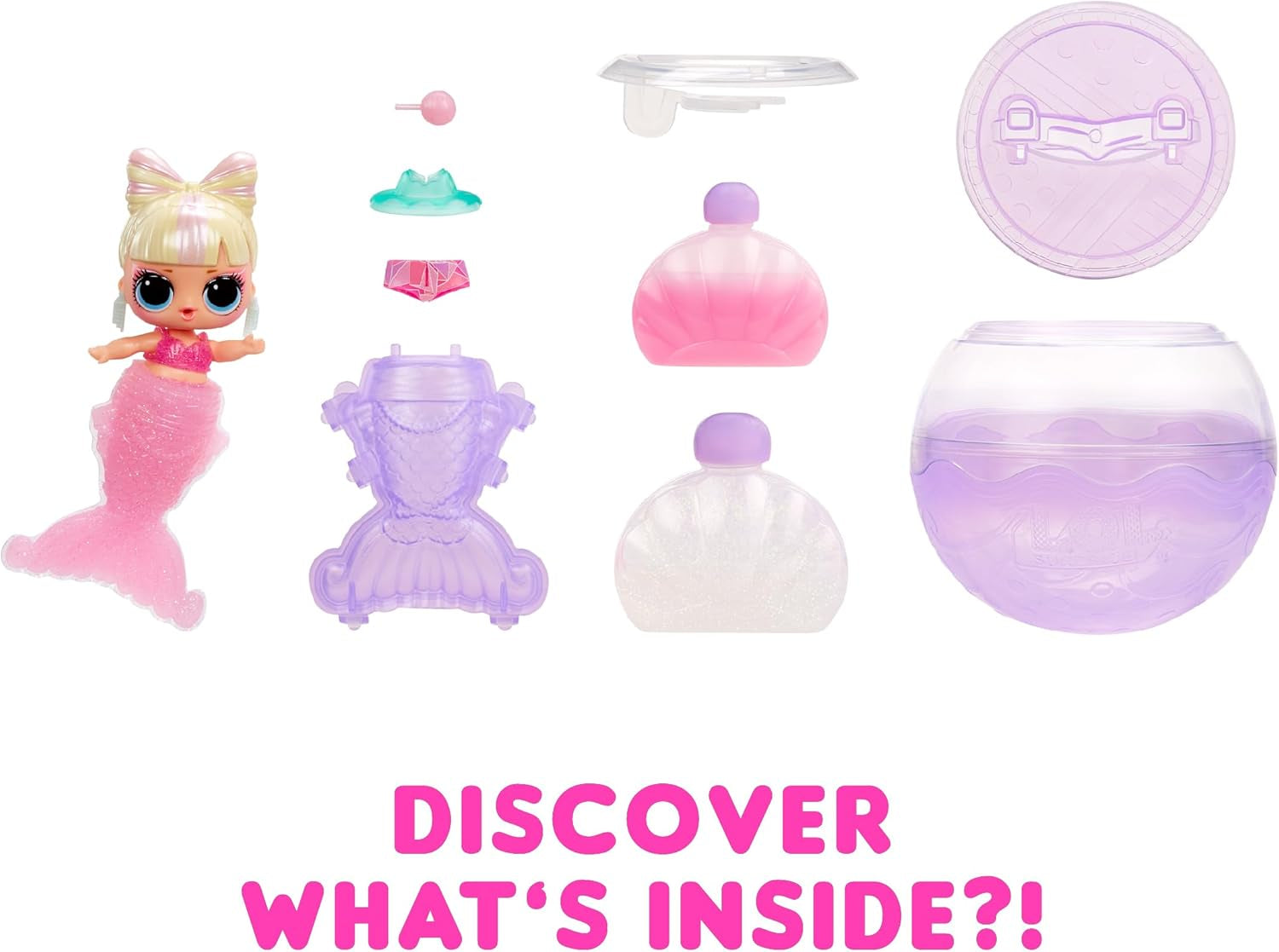 L.O.L. Överraskning! Mermaids Tots - Fashionabla minidockor med färgskiftande svansar - Lämplig för samlare, flickor och pojkar från 4 år och uppåt Naty Shop Dolls
