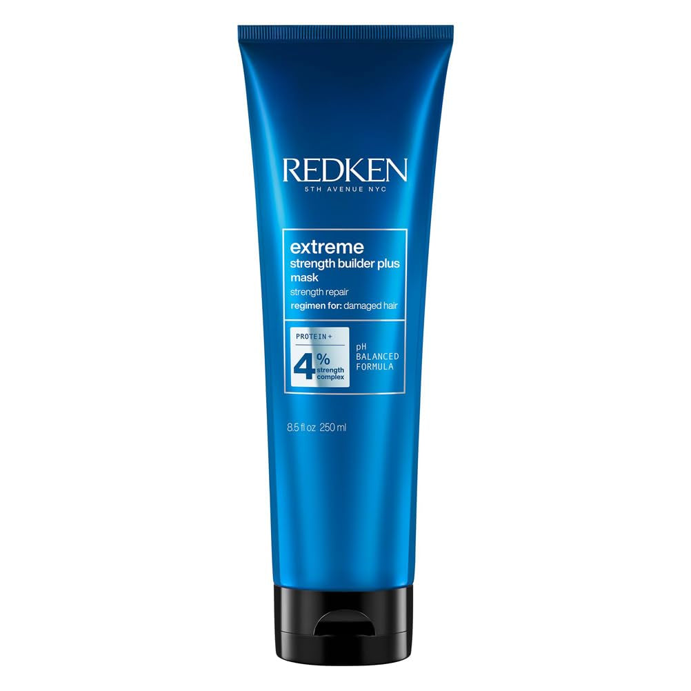 Redken Intensive Hair Mask för allt skadat hår Reparerar och regenererar Antibrott Extreme Strength Builder Plus Mask 1 x 250ml Naty Shop Hair Mask Standardtitel