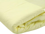 CutiePlusU vuxenblöjor, 10-pack inkontinenstrosor för engångsbruk med öglor för kvinnor och män, maximal absorptionsförmåga över natten - gul (medelstorlek 71-96 cm)